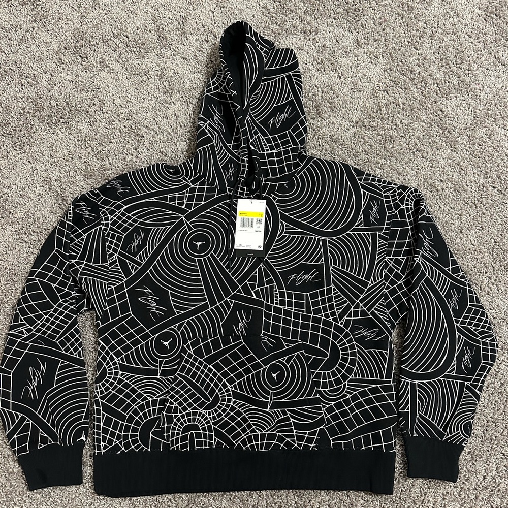 Jordan Black and White Graphic Hoodie